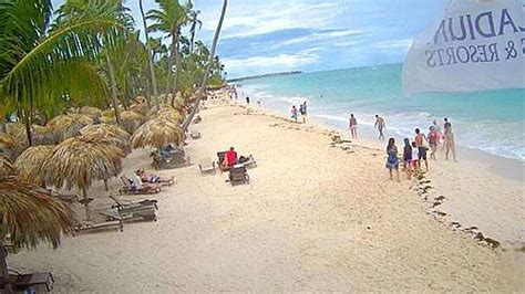 Live Webcam of Playa El Cortecito, Punta Cana,。